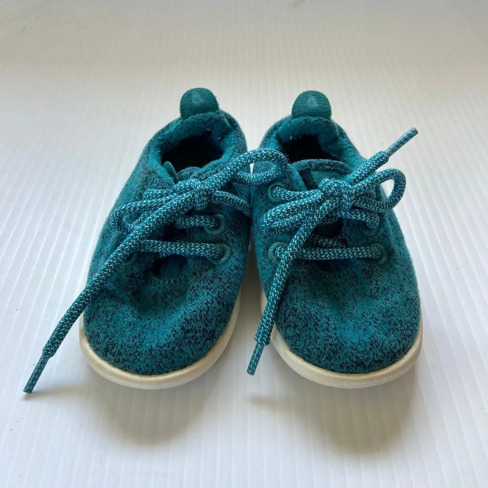 Allbirds Smallbirds Wool Runners Sneakers Teal Toddler Boys Girls Unisex 5